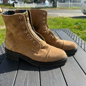 All Saints Ariel Alaria Brown Suede Boots Size 7